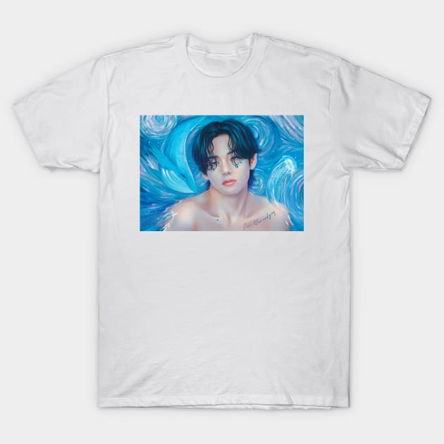 BTS Blue&Gray T-Shirt by EllenDrawings